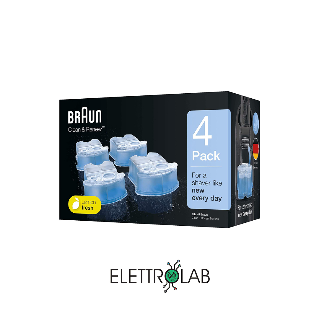 Cartuccia Braun Clean & Charger 4 pezzi