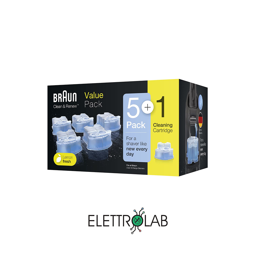 Cartuccia Braun Clean & Charger 6 pezzi