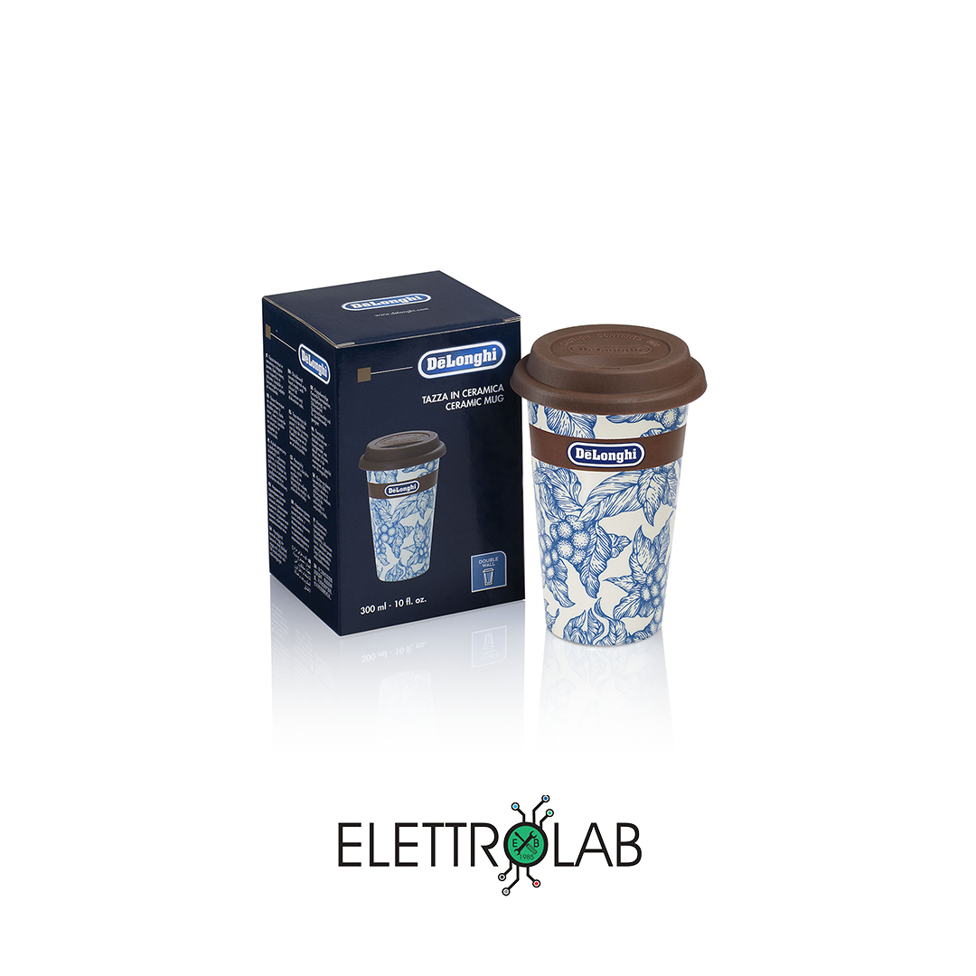 Tazza Termica Blu Flower