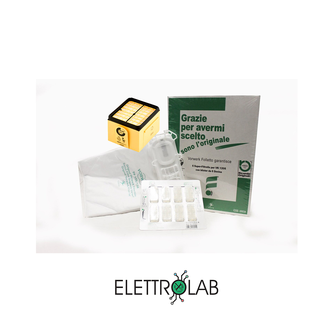 Confezione sacchetti Folletto VK135/136 Set Farfalla